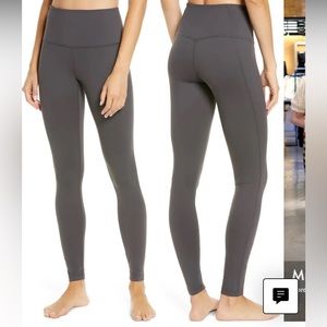 Zella Nordstrom brand charcoal grey ankle  leggings
